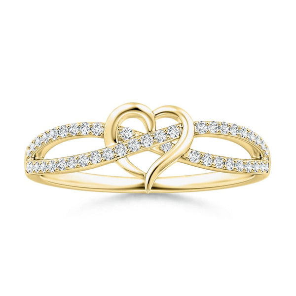 Lab Grown Diamond Infinity Heart Promise Ring