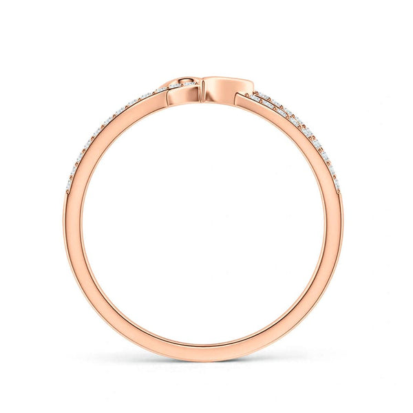 Lab Grown Diamond Infinity Heart Promise Ring