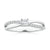 Princess Cut Lab Grown Diamond Split Shank Promise Ring