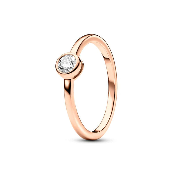 Petite Lab Grown Diamond Bezel Promise Ring