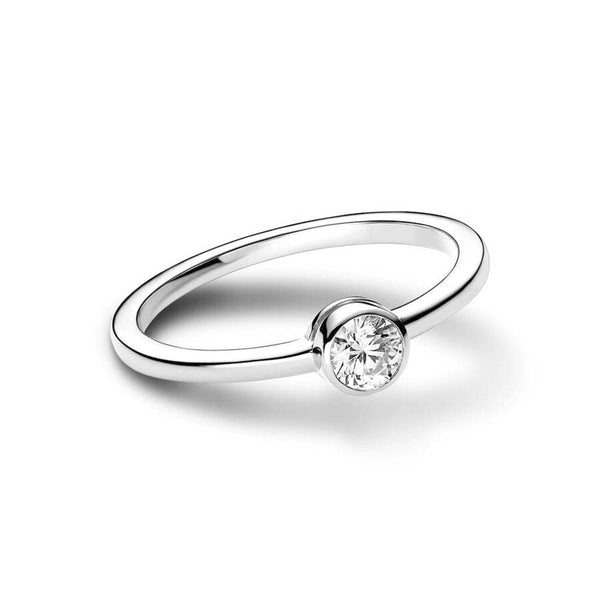 Petite Lab Grown Diamond Bezel Promise Ring