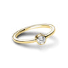 Petite Lab Grown Diamond Bezel Promise Ring
