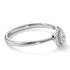 Pear Cluster Lab Grown Diamond Promise Ring