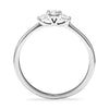 Three Stone Round Brilliant and Oval Cut Lab Grown Diamond Promise Ring