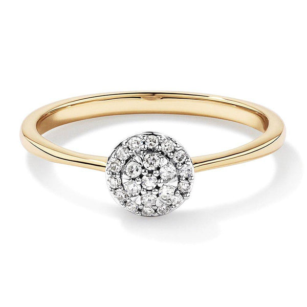 Round Cluster Lab Grown Diamond Promise Ring