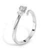 Mixed Cut Three Stone Lab Grown Diamond Promise Ring