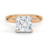 Classic Solitaire Princess Cut Moissanite Engagement Ring