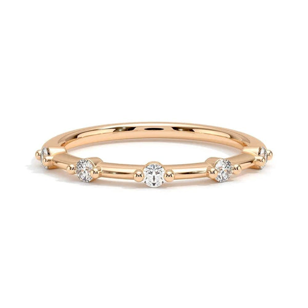 Shared Prong Lab Grown Diamond Spaced Band