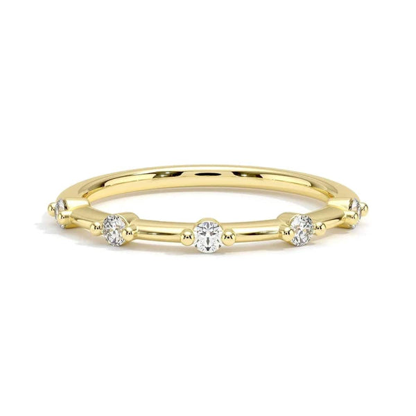 Shared Prong Lab Grown Diamond Spaced Band