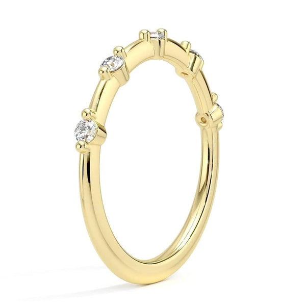 Shared Prong Lab Grown Diamond Spaced Band