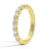 Lab Grown Emerald Cut Diamond Half Eternity Band