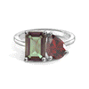 Toi et Moi Personalized Alexandrite Birthstone Anniversary Ring