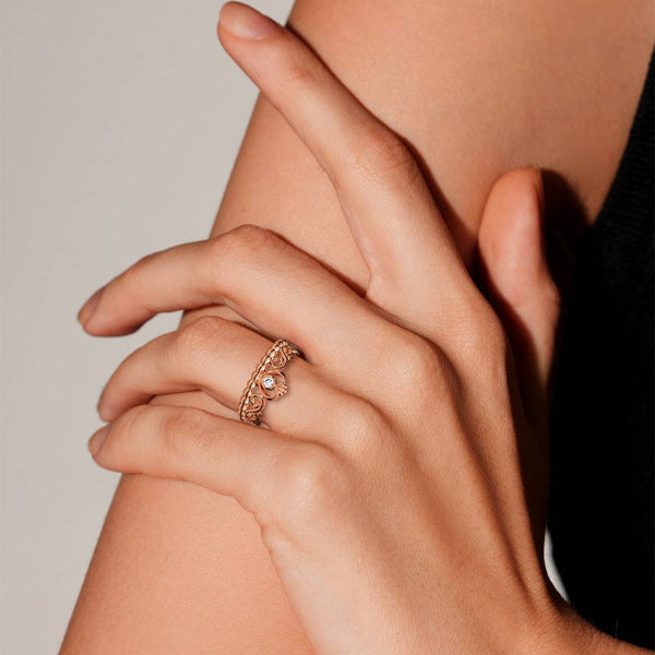 Lab Grown Diamond Crown Promise Ring