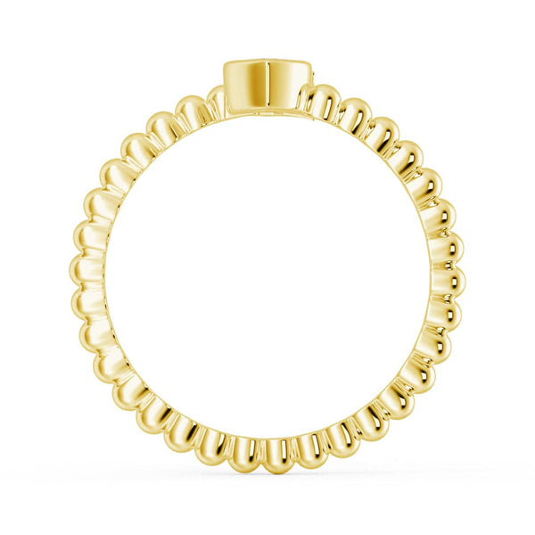 Lab Grown Diamond Personalized Initial Promise Ring