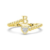 Lab Grown Diamond Personalized Initial Promise Ring