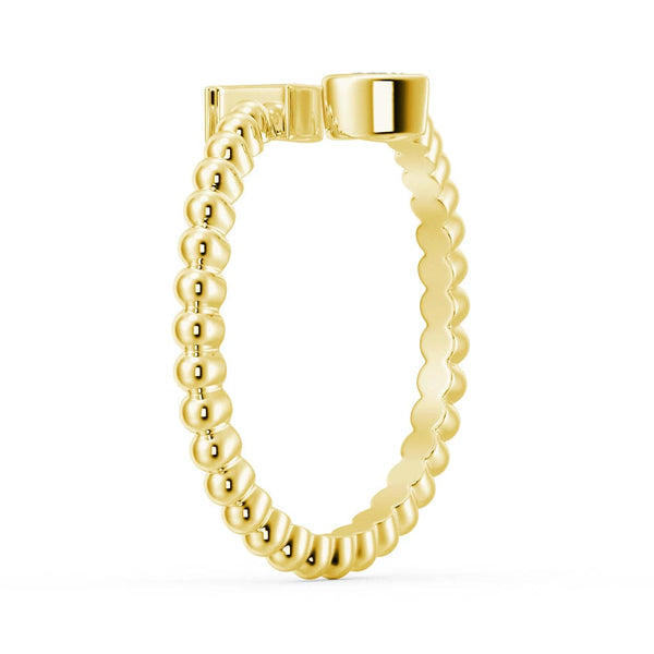 Lab Grown Diamond Personalized Initial Promise Ring