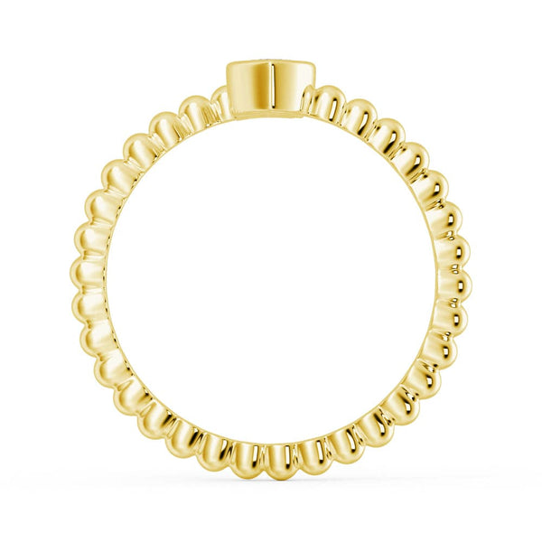 Lab Grown Diamond Personalized Initial Promise Ring