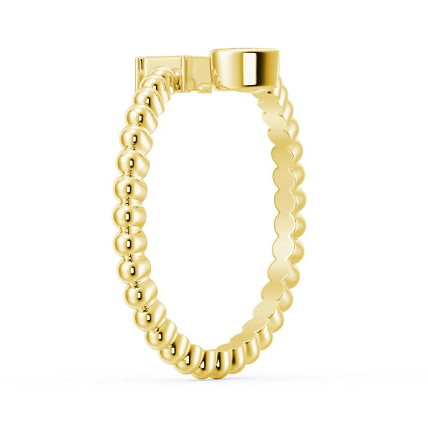 Lab Grown Diamond Personalized Initial Promise Ring