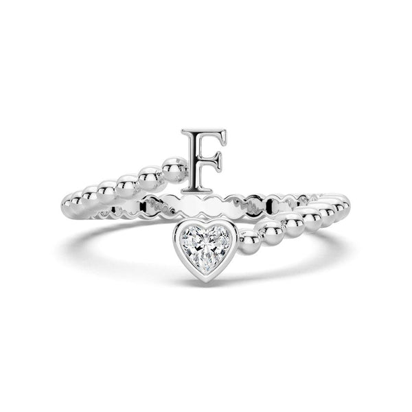 Lab Grown Diamond Personalized Initial Promise Ring