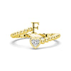 Lab Grown Diamond Personalized Initial Promise Ring