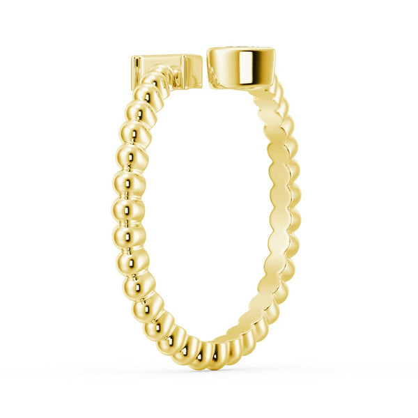 Lab Grown Diamond Personalized Initial Promise Ring