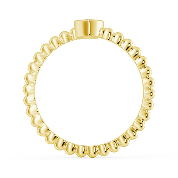 Lab Grown Diamond Personalized Initial Promise Ring