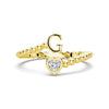 Lab Grown Diamond Personalized Initial Promise Ring