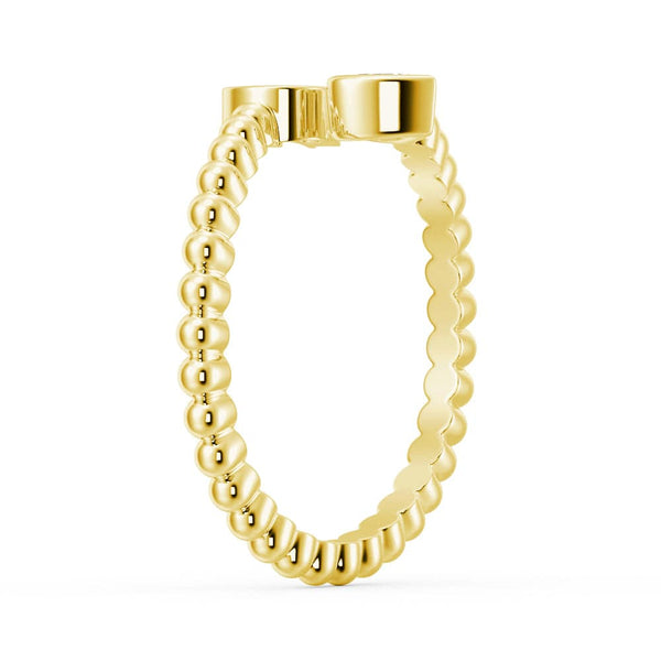 Lab Grown Diamond Personalized Initial Promise Ring