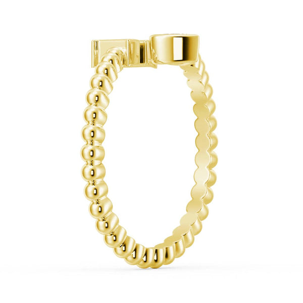 Lab Grown Diamond Personalized Initial Promise Ring