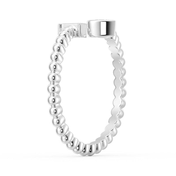 Lab Grown Diamond Personalized Initial Promise Ring