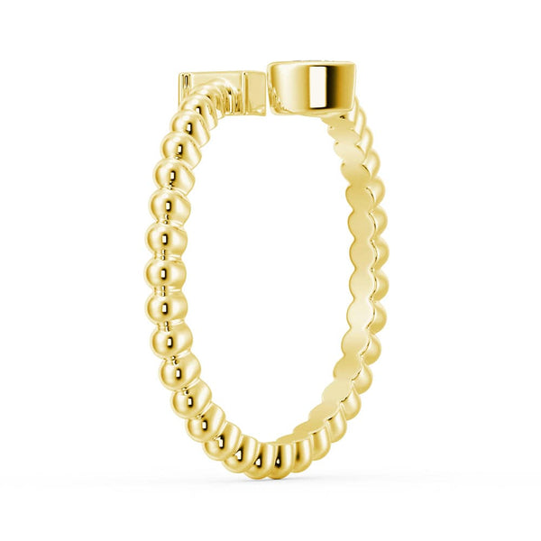 Lab Grown Diamond Personalized Initial Promise Ring