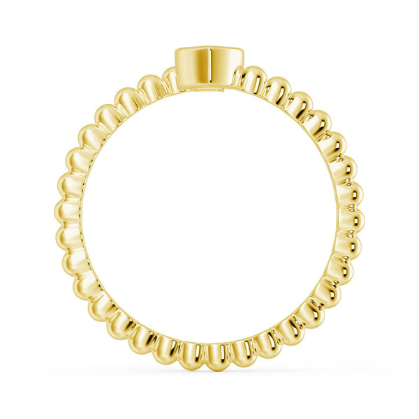 Lab Grown Diamond Personalized Initial Promise Ring