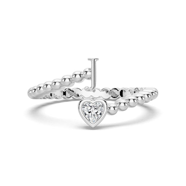 Lab Grown Diamond Personalized Initial Promise Ring
