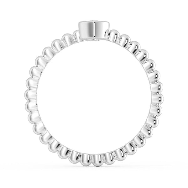 Lab Grown Diamond Personalized Initial Promise Ring