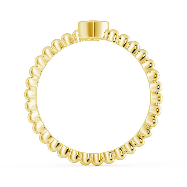 Lab Grown Diamond Personalized Initial Promise Ring