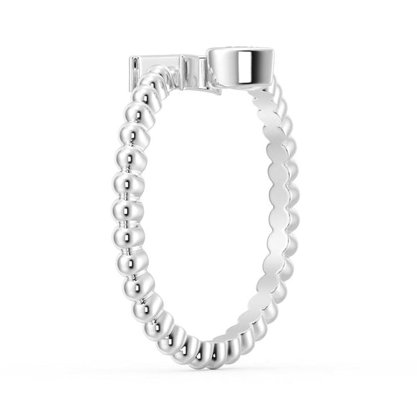 Lab Grown Diamond Personalized Initial Promise Ring