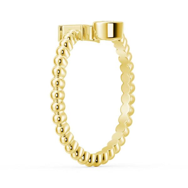 Lab Grown Diamond Personalized Initial Promise Ring