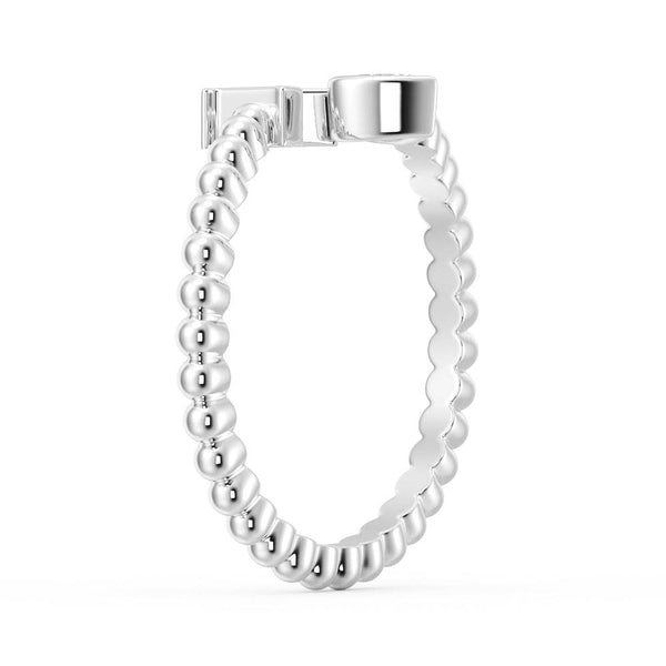 Lab Grown Diamond Personalized Initial Promise Ring