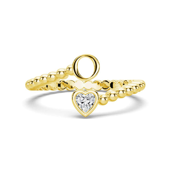 Lab Grown Diamond Personalized Initial Promise Ring