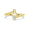 Lab Grown Diamond Personalized Initial Promise Ring