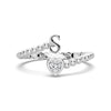 Lab Grown Diamond Personalized Initial Promise Ring