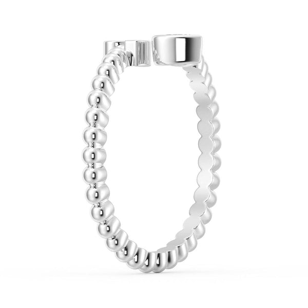 Lab Grown Diamond Personalized Initial Promise Ring