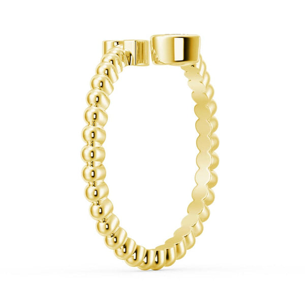 Lab Grown Diamond Personalized Initial Promise Ring