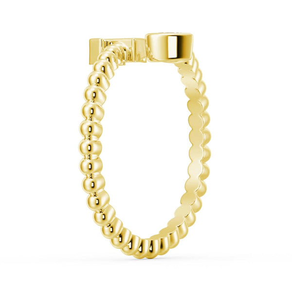 Lab Grown Diamond Personalized Initial Promise Ring