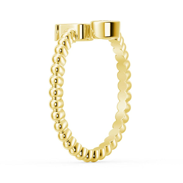 Lab Grown Diamond Personalized Initial Promise Ring