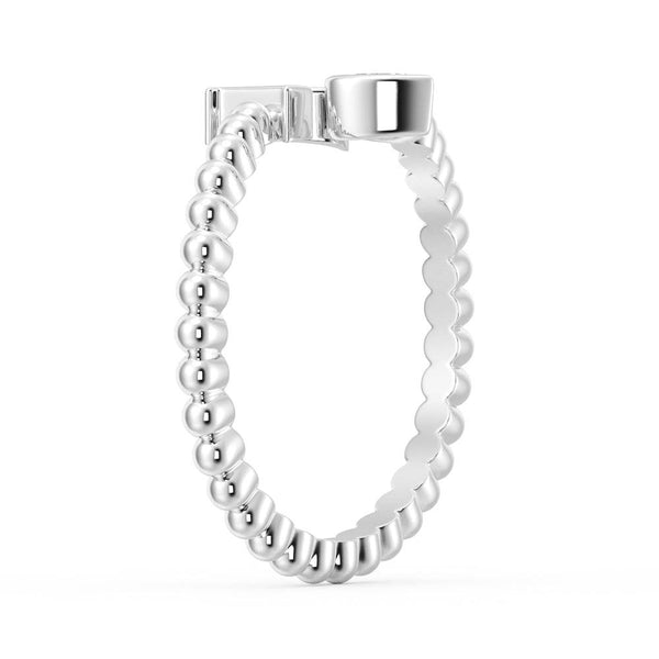 Lab Grown Diamond Personalized Initial Promise Ring