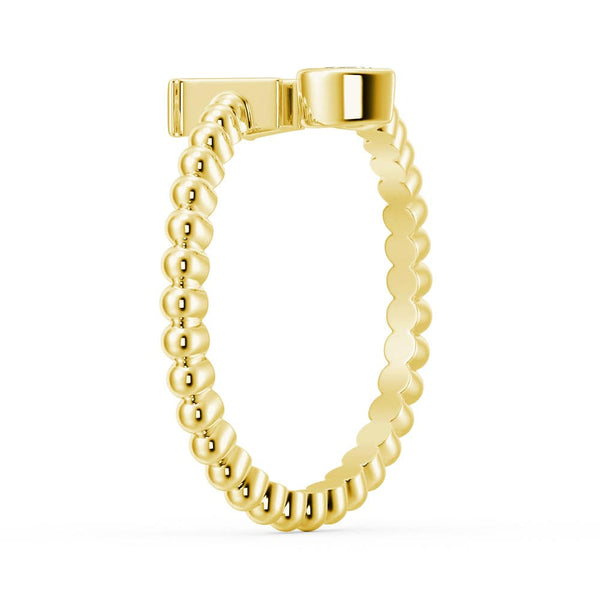 Lab Grown Diamond Personalized Initial Promise Ring