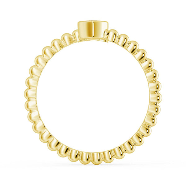 Lab Grown Diamond Personalized Initial Promise Ring