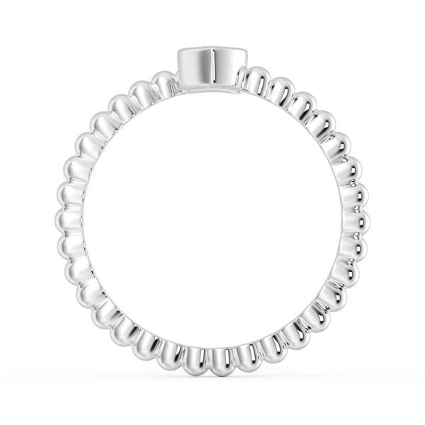 Lab Grown Diamond Personalized Initial Promise Ring