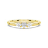 True Love Heart and Pear Lab Grown Diamond Promise Ring